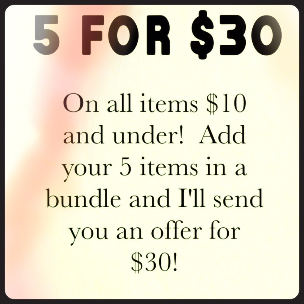 Mix- match items $10 and under for a deal!